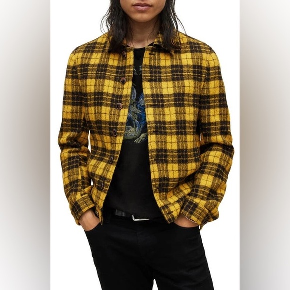 John Varvatos Searcy Plaid Blouson Wool Jacket. Size EU 50 USA 40 medium - Picture 2 of 15